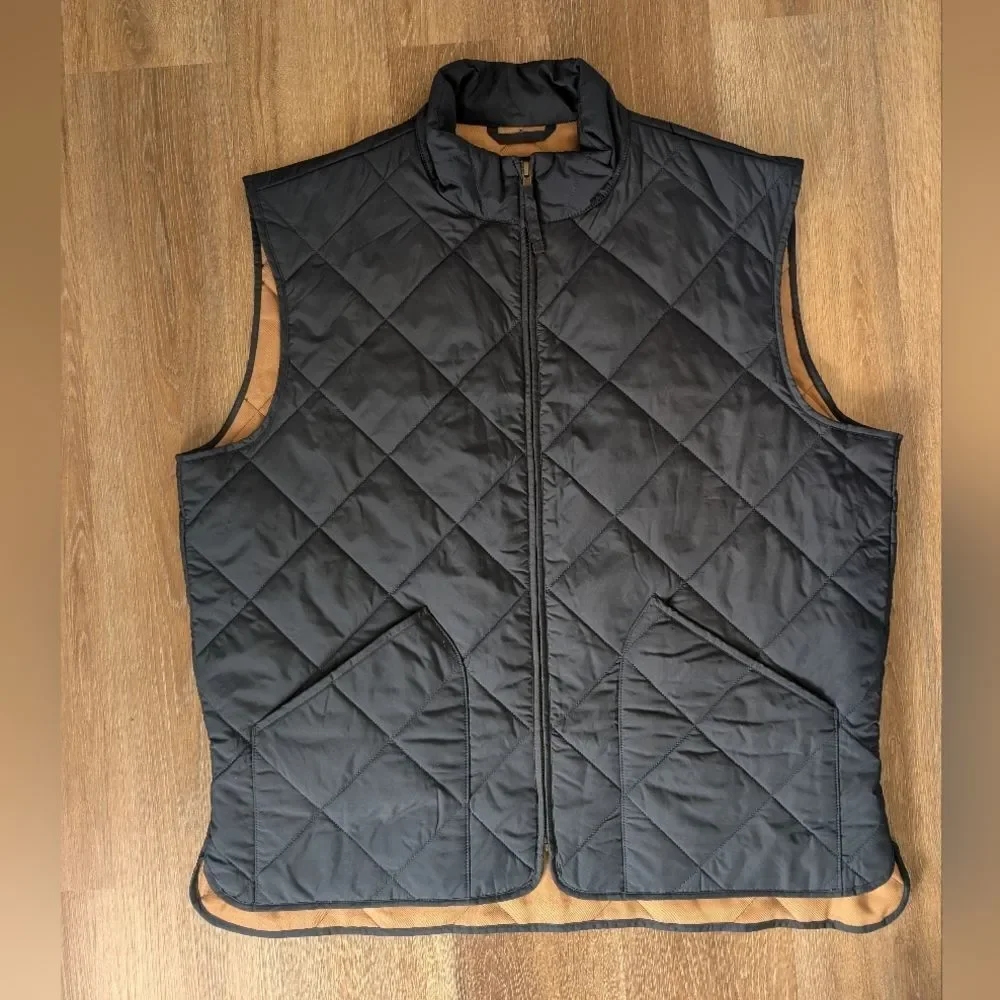 J. Crew Quilted Navy Walker Puffer Vest Size XL
